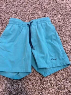 Huk Boy’s Aqua Blue Performance Shorts